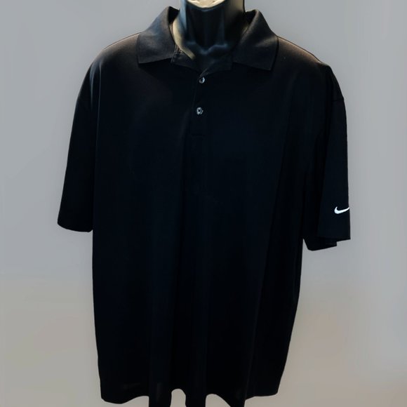 Nike Dry-Fit Limited Stater Brothers Polo Golf Shirt Black XL Pre-Owned - Picture 1 of 11